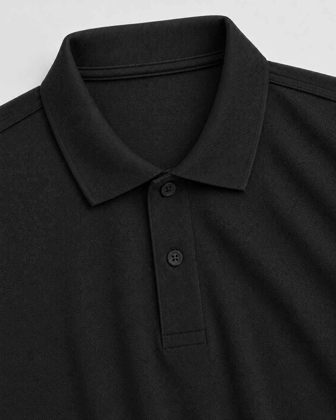 Camisa Polo Pima na cor Preto