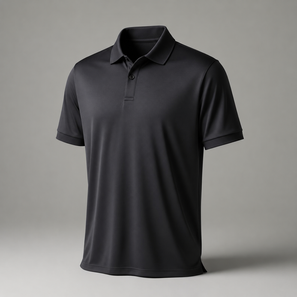 Camisa polo preta da Linha Premium Rekin em Viscolycra